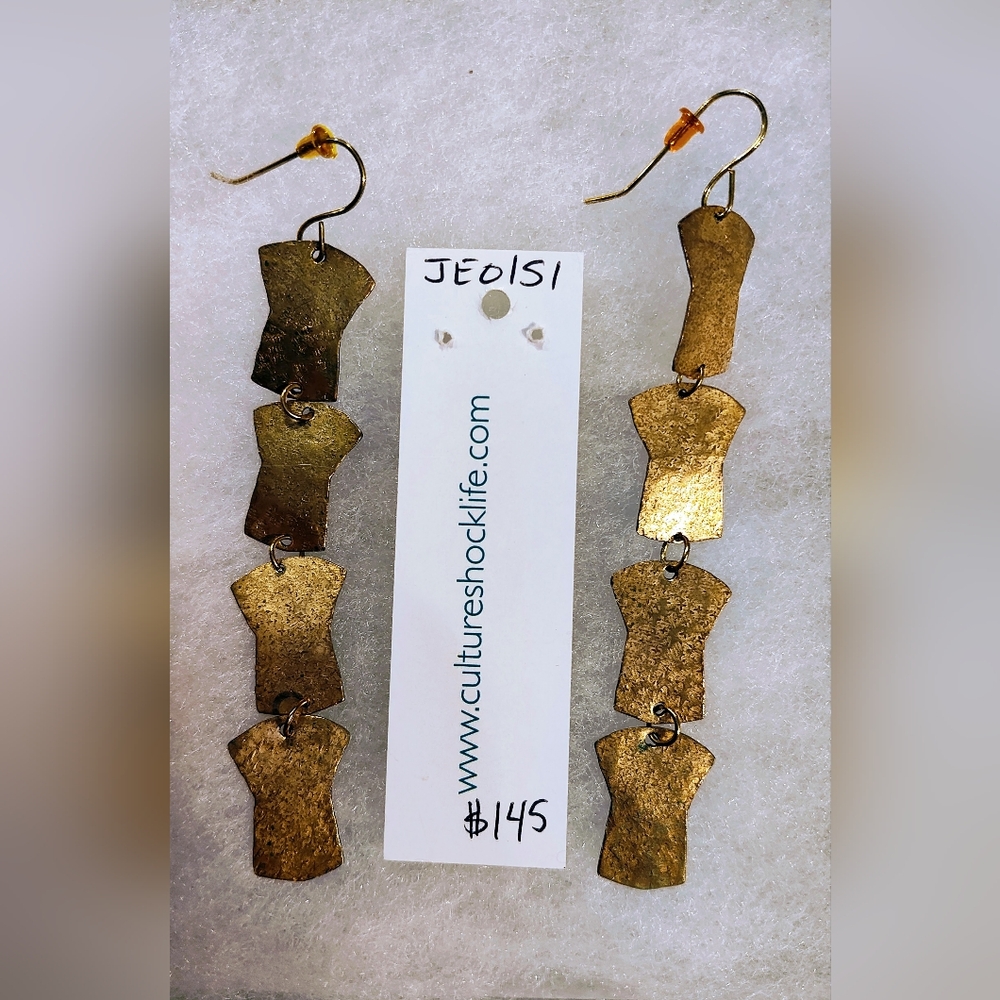 Copper Dangly Earrings